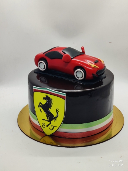 FERRARI CAR THEME CAKE