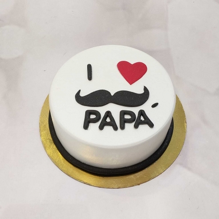 Birthday Cake for Dad Written `Happy Birthday Papa` on the Table.  Fatherhood Moment Special Day Stock Image - Image of greeting, colorful:  218886055