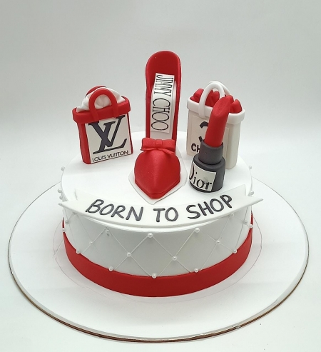 BORN TO SHOP  THEME CAKE 