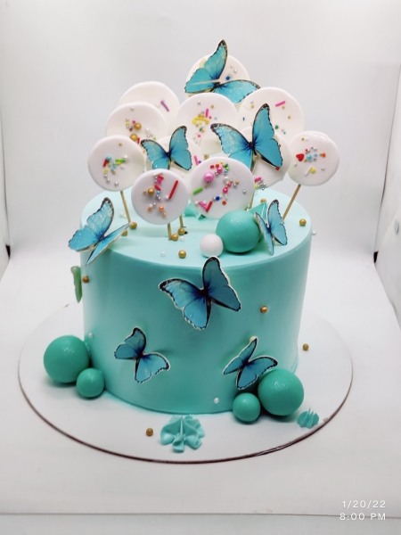 Butterfly Theme Cake 