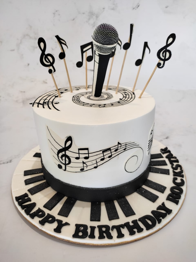 Music Lover Theme Birthday Cake - Online Cake Order in Lahore