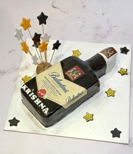 BALLANTINE'S  BOTTLE SHAPE CAKE