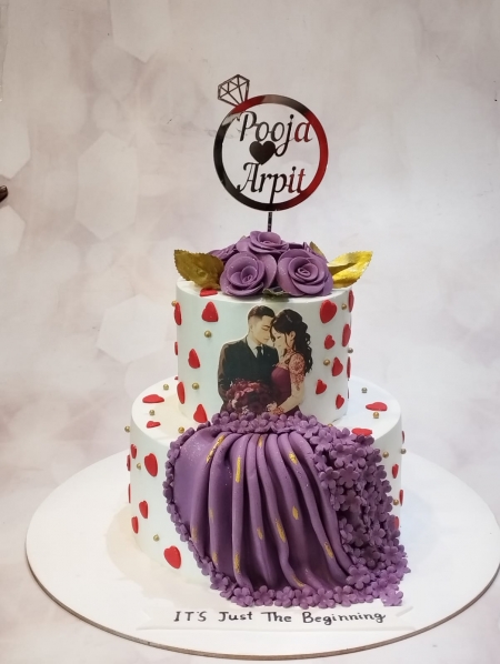 ENGAGEMENT THEME CAKE 