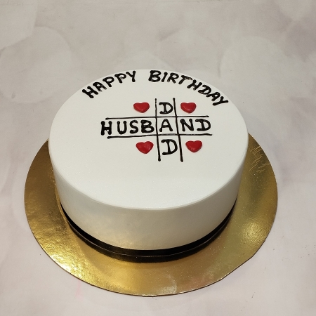 CAKE FOR BEST FATHER AND HUSBAND