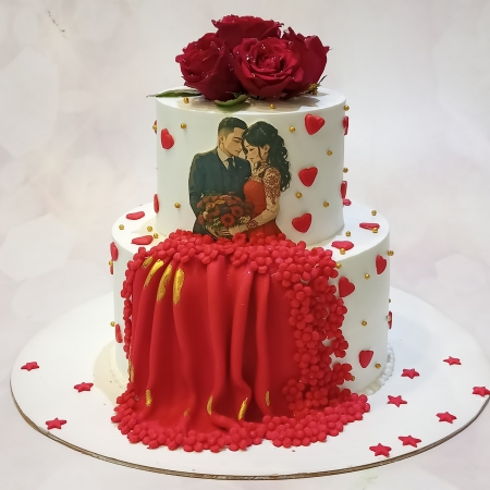 BRIDE AND GROOM CAKE 