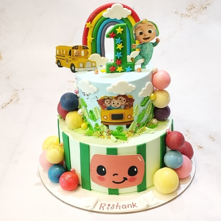 COCO MELON THEME CAKE