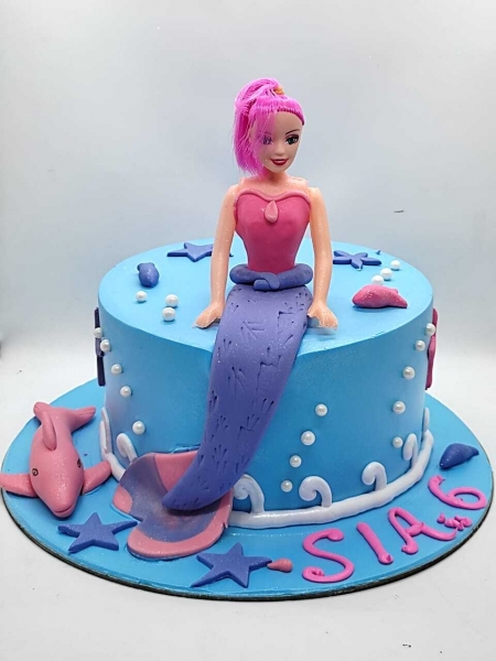 MERMAID THEME CAKE 1