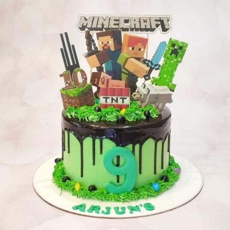 MINECRAFT THEME CAKE 